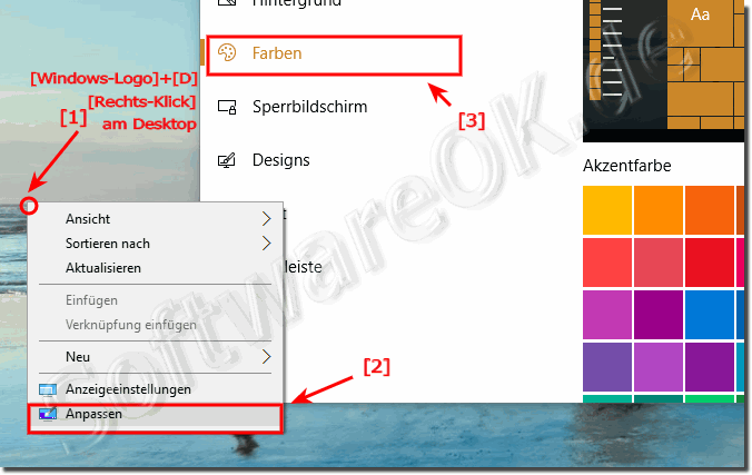Anpassen der Fenster-Farben in Windows-10!