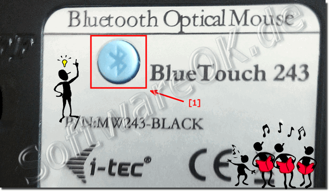 Bluetooth-Verbindungs-Button auf der Optischen Maus!