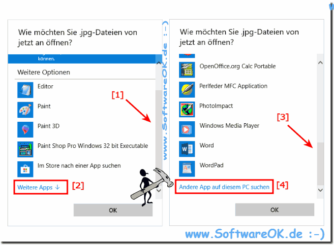 Dateiendung Programm zuweisen unter Windows 10!