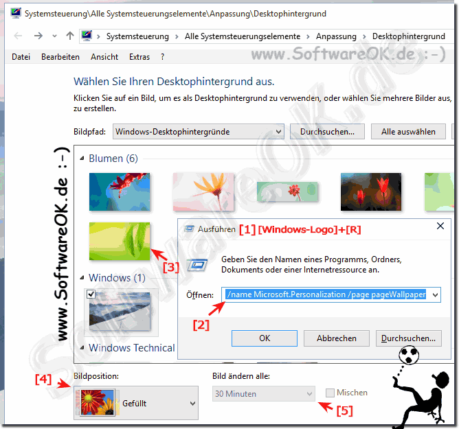 Desktop Hintergrundbild bei Windows 10 Klassisch!