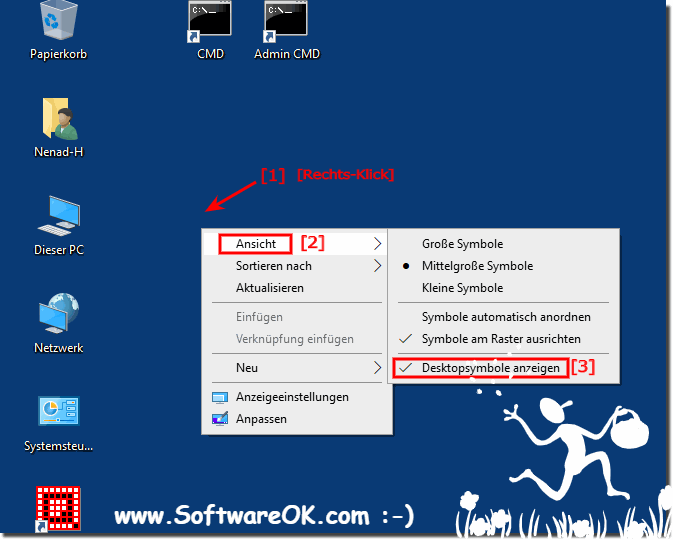 Desktop Symbole und Verknüpfungen am Windows-10 Desktop!