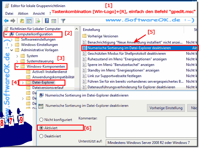 Die Dateisortierung Unter Windows 10 über Gruppenrichtlinien ändern!