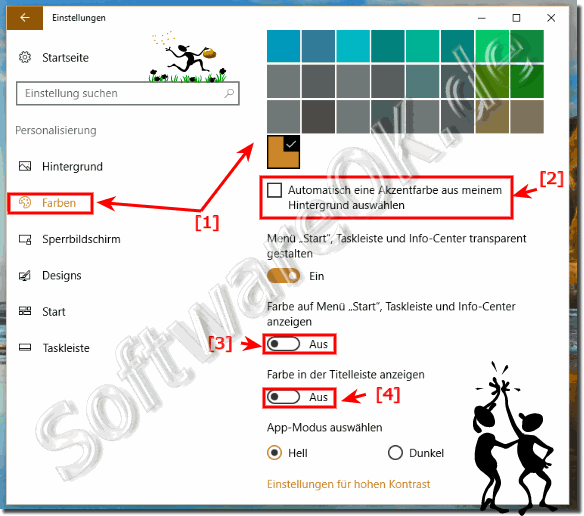 Fenster-Farben in Windows-10 anpassen!