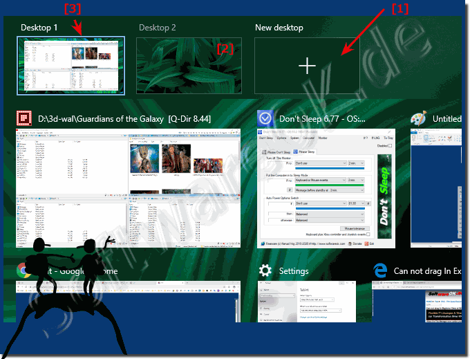 Mehrere Virtuelle Desktops in Windows 10!