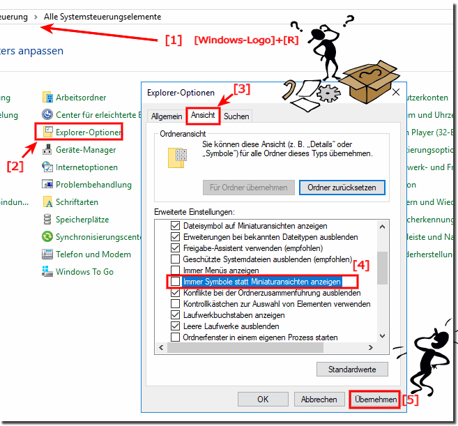 Miniaturansichten im Windows 10 Datei-Explorer aktivieren!