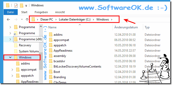 Ordner automatisch ausgeklappt im Datei Explorer!