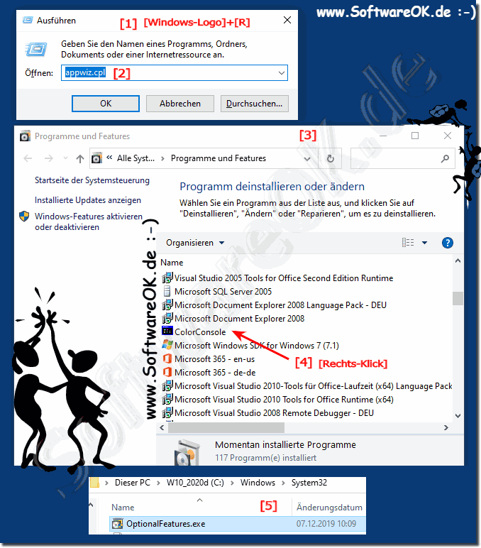 Programme Deinstallierten in Windows 10!