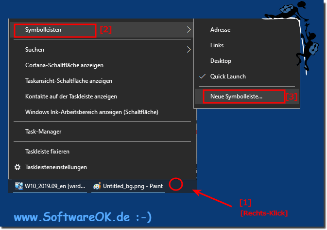 QuickLaunch, bzw. Schnellstartleiste für die Windows 10 Task-Leiste!