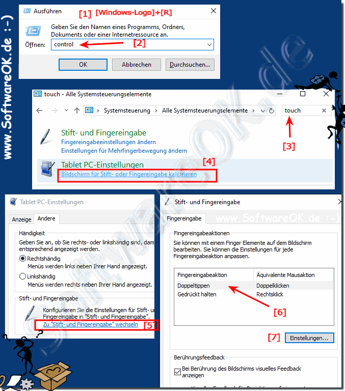 System-Steuerung Doppelt-Tipp-Zeit bei Touch Screen ndern!