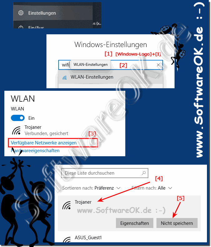 WiFi-Verbindung entfernen Windows-10!