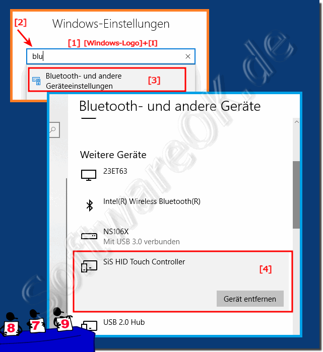 Windows-10 Touch Screen Gerät entfernen!