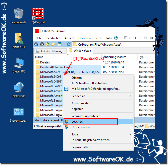 Windows-10 im APP-s Ordner lschen!