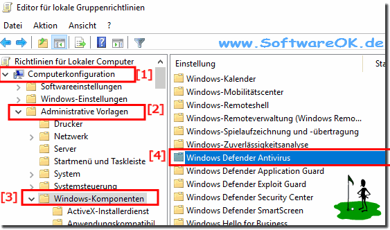 Windows Komponenten - Defender!