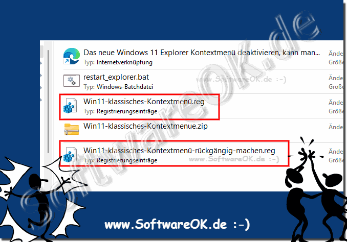 Auf Windows 11 altes Explorer Kontextmenü aktivieren!