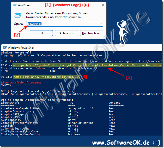 Bildschirmauflsung per Befehlszeile unter MS Windows OS!