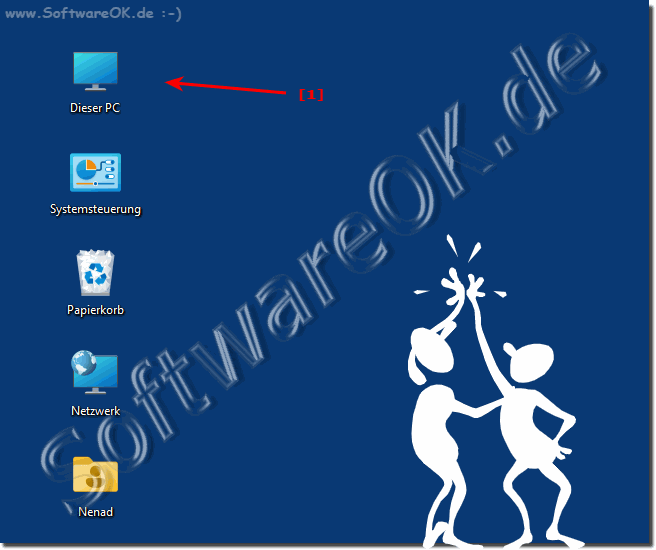 Datei-Explorer ber den Desktop in Windows 11!