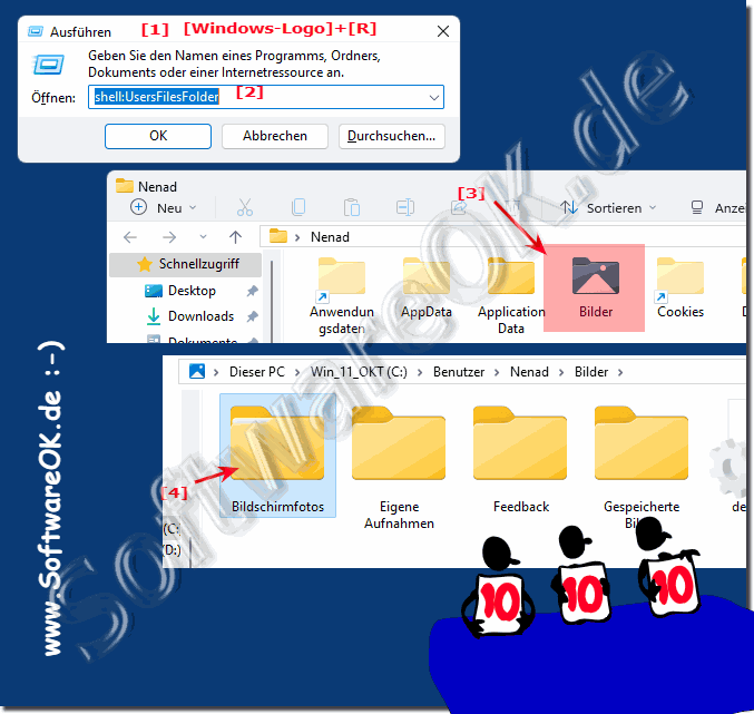 Der Windows 11 Screenshots Ordner!