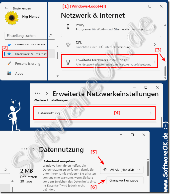 Internet-Datenlimit in Windows 11 festlegen!