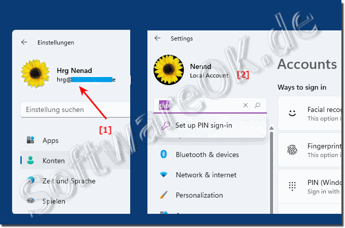 Lokale Benutzer und Microsoft Konto unter Windows!