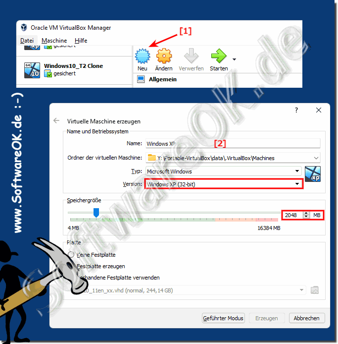 Man kann Windows XP unter Windows 11 ausführten!