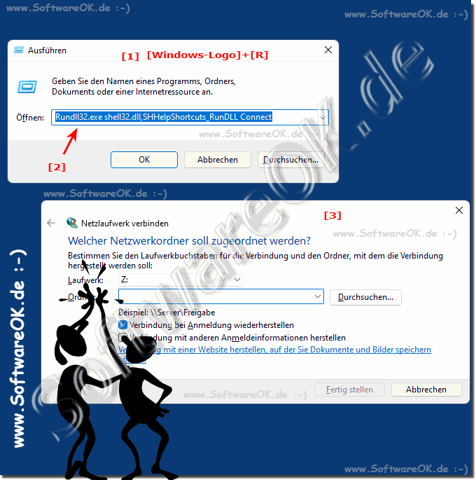 Netzlaufwerk unter Windows 11 verbinden über Ausführen Dialog!