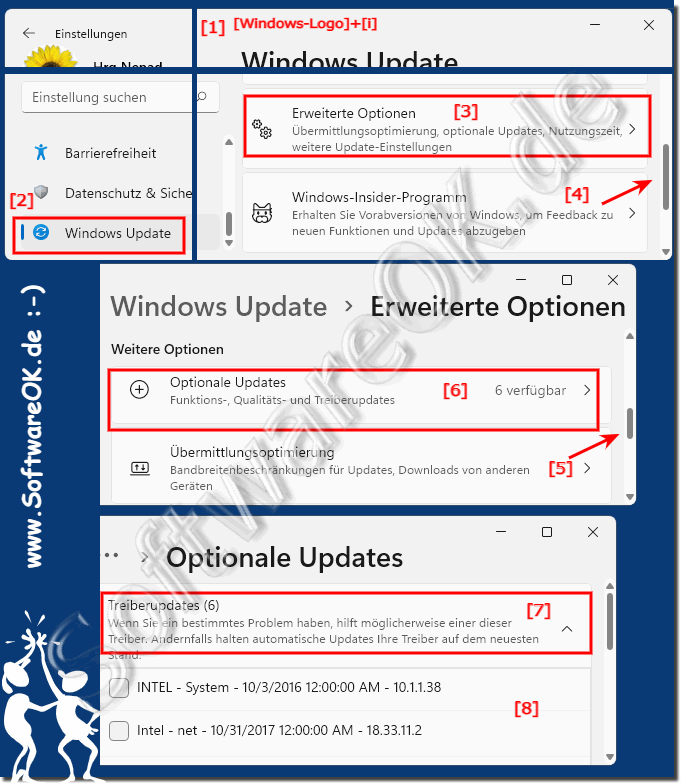 Optionale Treiber Updates unter Windows 11 ausfindig machen!