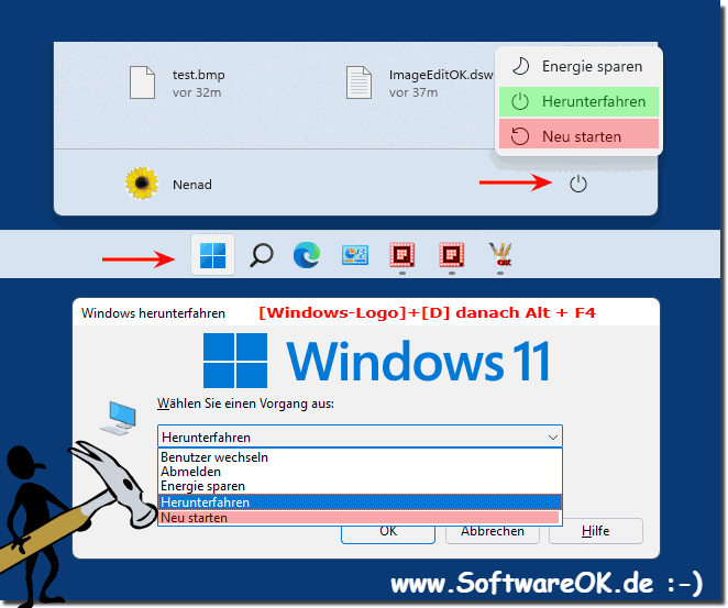 Schnellstart Vorteil in Windows 11 nicht bei Neustart!