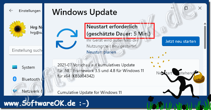 Wie lange dauert das kumulatives Update für Windows 11!