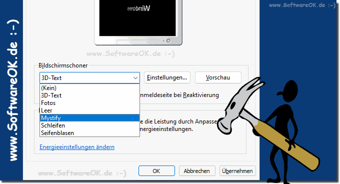 Windows 11 Standard Bildschirmschoner!
