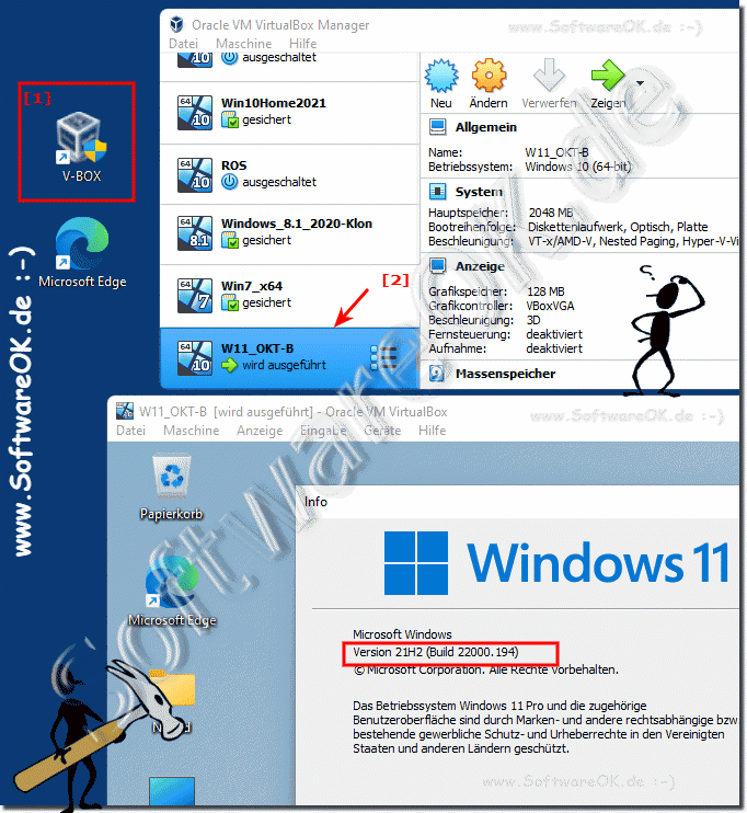Windows 11 auf der VM VirtualBox Installiet!