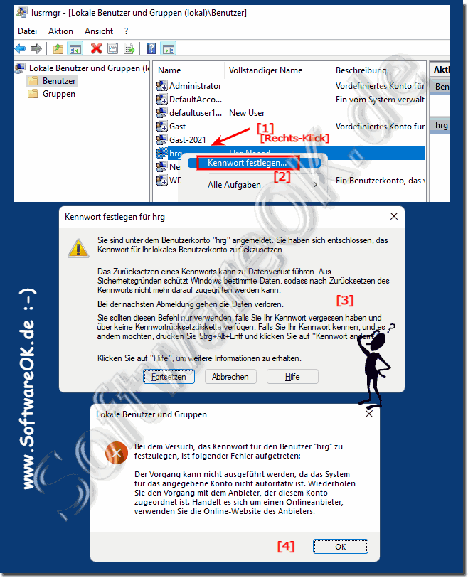 Windows 11 das Kennwort ändern bei MS Konto / Account!