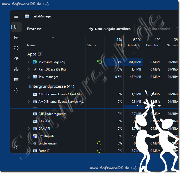 Windows 11 neuer Taskmanager