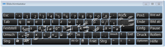 Windows 7 On-Screen Keyboard