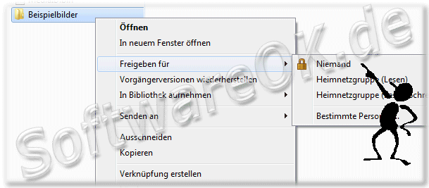 Dateien im Windows-7 Netzwerk verstecken!