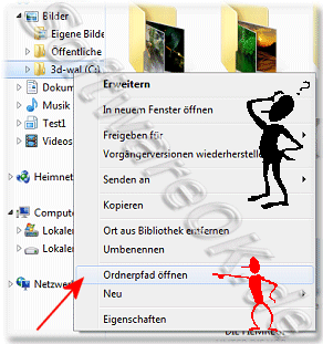 Windows 7 Ordner anpassen mit Hintergrund