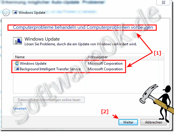 Windows-7 Auto Update Probleme behandeln!