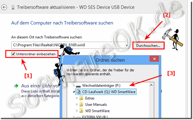 Auf dem Computer nach aktueller Treibersoftware suchen bei Windows acht punkt eins und acht!