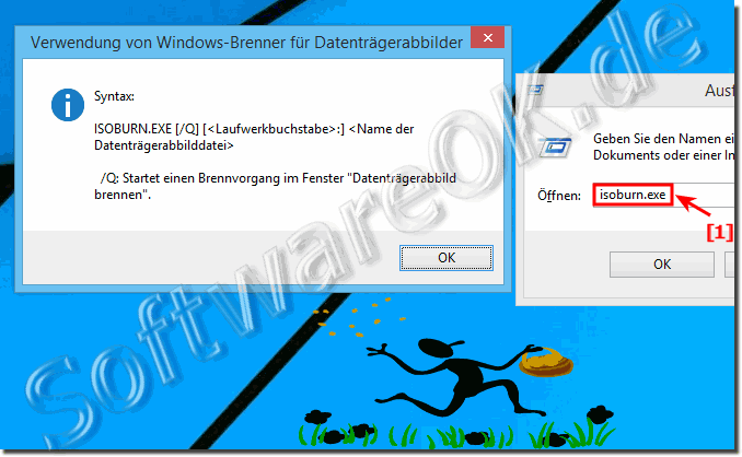 Ausfhren von isoburn.exe in Windows 8.1!