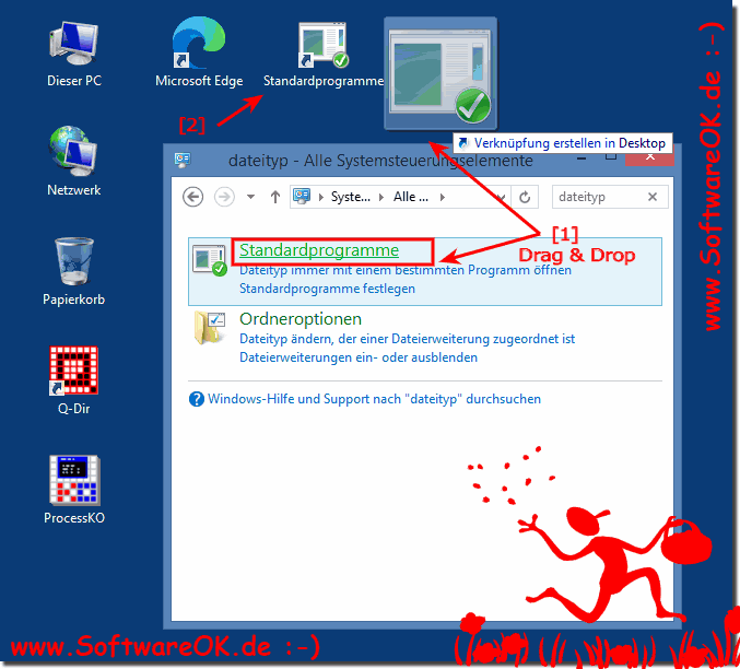 Dateitypen als Verknpfung am Desktop!