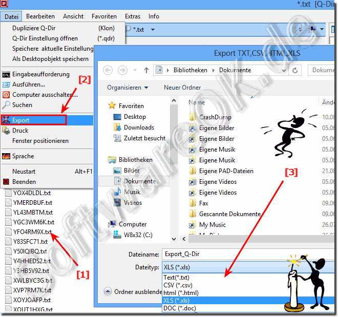 Explorer Suchergebnis exportieren in Windows 8/7/8.1/Server/2012/2008