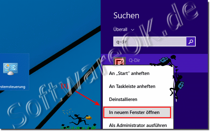 Neuen Programmfenster über Windows Start öffnen!