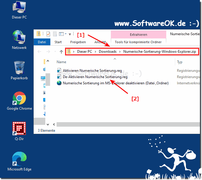 Numerische Sortierung im MS-Explorer ber Registry anpassen!