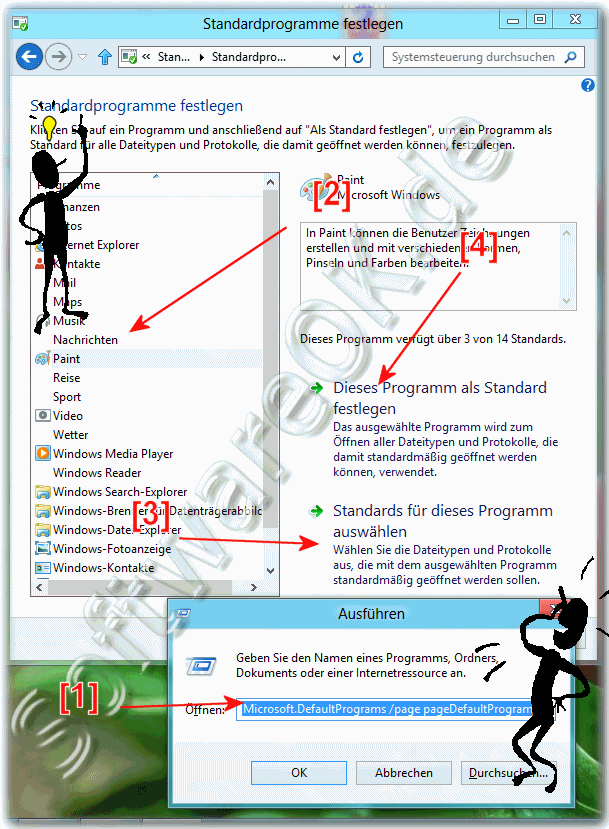 Programme in Windows 8 als Standard fr mehrere Datei-Typen