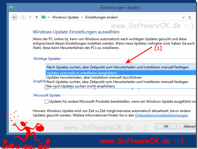 Windows-8 Updates automatisch installieren oder nicht
