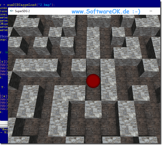 Ein 3d Labyrinth mit OpenGL und c++ unter Windows!  