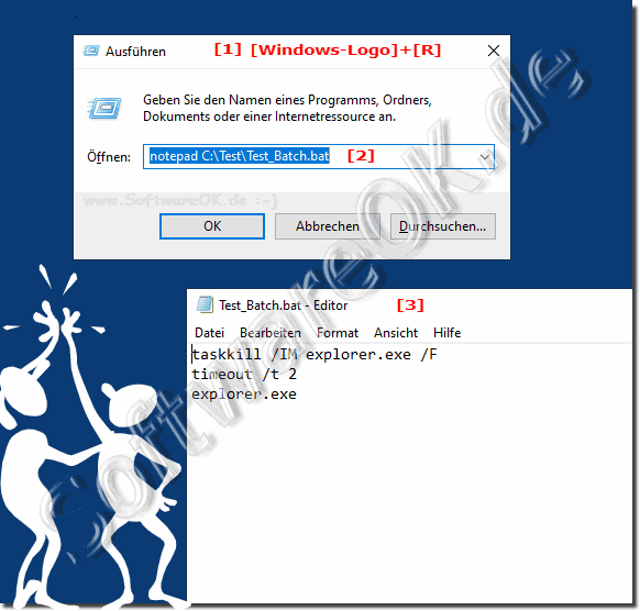 Editieren Batch-Datei unter MS Windows OS!