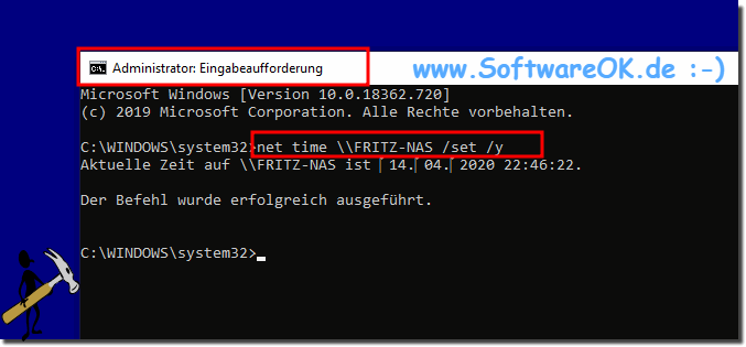 Synchronisieren Sie die Uhr auf Ihrem Windows mit einem www Zeitserver! 