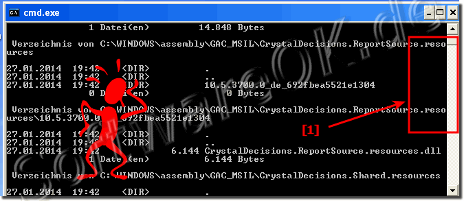 Windows Eingabeaufforderung CMD TEXT nicht lesbar!