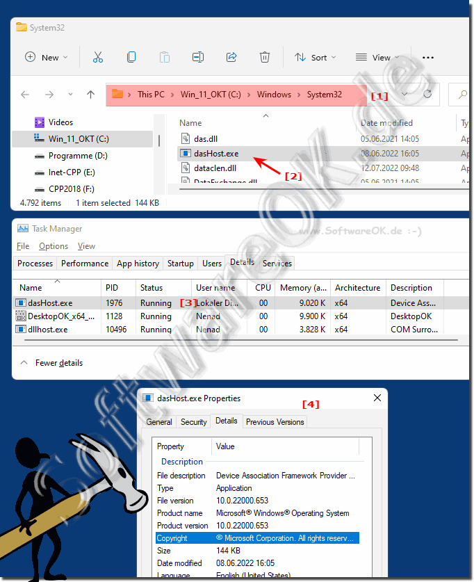 Dashost.exe der Windows Prozesse!