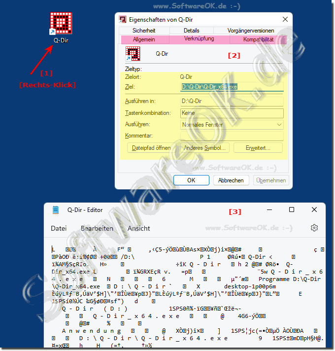 Die Programm Verknpfung auf MS Windows!